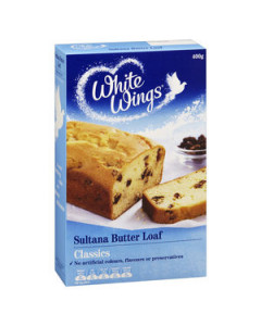 White Wings Moist Sultana Buttercake - Carton