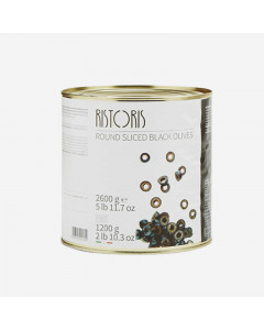 Ristoris Round Sliced Black Olives - Carton