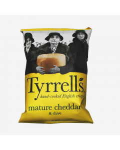 Tyrrell's Mature Cheddar And Chives Potato Chips - Case