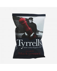 Tyrrell's Sea Salt And Cracked Black Pepper Crisps - Case