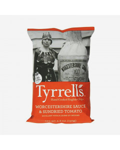 Tyrrells Worcester Sauce Sundried Tomato Crisps - Carton