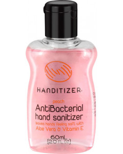 Handitizer Alcohol based 65% v/v Peach Flavour Anti-Bacterial Hand Sanitizer infused with Aloe Vera and Vitamin E - Case