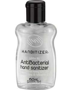 Handitizer Alcohol based 65% v/v White Lily Flavour Anti-Bacterial Hand Sanitizer infused with Aloe Vera and Vitamin E - Case