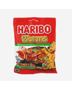 Haribo Worms Gummy Candy - Case