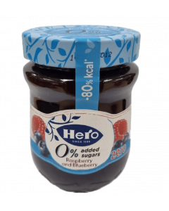 Hero Blueberry-Raspberry 0% Jam - Carton