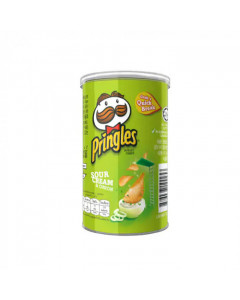 Pringles Potato Crisps Sour Cream With Cap - Carton