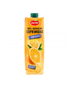 Juver 100% Fresh-Squeezed Orange Juice without Pulp - Case