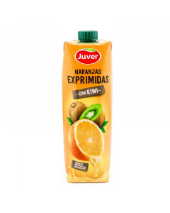 Juver 100% Fresh-Squeezed Orange Juice with Kiwi - Case