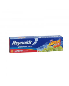 Reynolds Zipper Bags Large (27.9cm x 26.8cm) - Carton