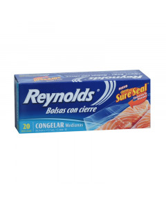 Reynolds Zipper Bags Medium Freezer (20.3cm x 17.7cm) - Carton