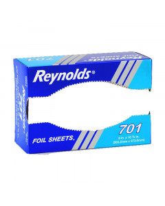Reynolds Plain Aluminium Foil Sheets 8" x10.75" (203.2mm x273mm) - Carton