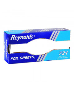 Reynolds Plain Aluminium Foil Sheets 12" x10.75" (228.6mm x273mm)  - Carton