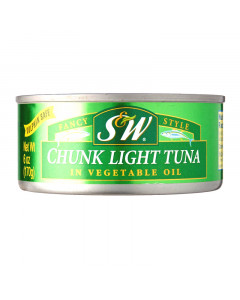 S&W Chunk Tuna In Vegetable Oil - Carton
