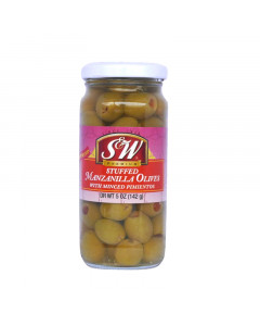 S&W Stuffed Manzanilla Olives - Carton