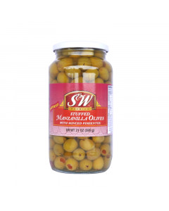 S&W Stuffed Manzanilla Olives - Carton