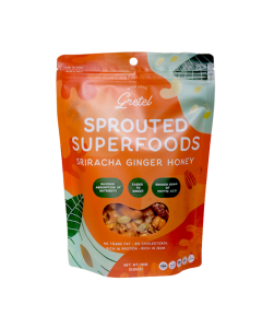 With Love, Gretel Sprouted Superfoods Sriracha Ginger Honey 150g - Carton