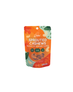 With Love, Gretel Sprouted Cashews Sriracha Ginger Honey 50g - Carton