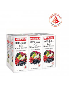 MARIGOLD 100% Pear Mixed Berries Juice - Case