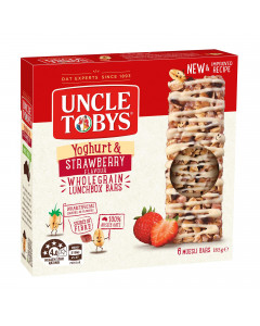 Uncle Tobys Yoghurt Topps Strawberry Muesli Bars - Case