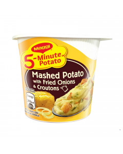 MAGGI 5-Minute Cup Mashed Potato Fried Onions Croutons - Case