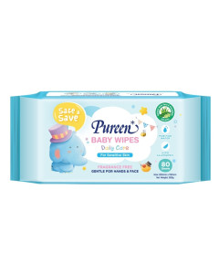 Pureen Daily Care Wipes 80's-Carton