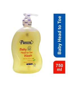 Pureen Baby Head To Toe Wash 750ml-Carton