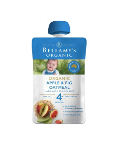 BELLAMYS APPLE & FIG OATMEAL 120G-Carton