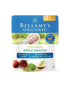 BELLAMYS APPLE SNACKS 20G-Carton