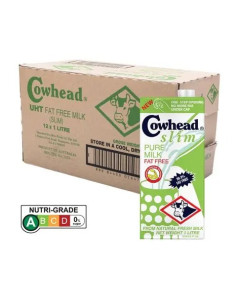 Cowhead UHT Fat Free Milk - Slim - Carton