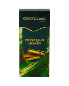 Cocoa Melts Pistachios Kunafa Milk Chocolate 100g-Carton