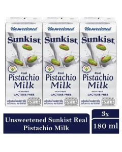 Sunkist Pistachios Milk Unsweetened 180g-Carton
