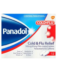 PANADOL COLD & FLU COLD RELIEF 500MG (12x12's) - Carton