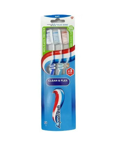 AQUAFRESH TOOTHBRUSH CLEAN & FLEX SOFT (12x3's) - Carton