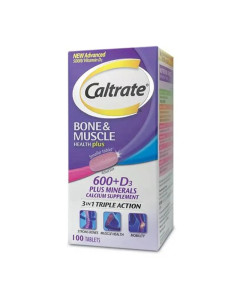 CALTRATE 600+D3 500IU BONE & MUSCLE HEALTH (3IN1 TRIPLE ACTION) (100's) - Carton