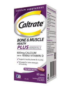 CALTRATE 1000IU BONE & MUSCLE VITAMIN D (1x60's) - Carton