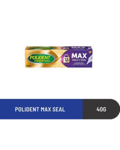 POLIDENT ADHESIVE MAX HOLD & SEAL (40G) - Carton
