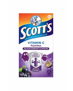 SCOTT'S VITAMIN C BLACK CURRANT (24x100G) - Carton