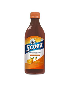 SCOTT'S COD LIVER OIL EMULSION ORANGE (12x400ML) - Carton