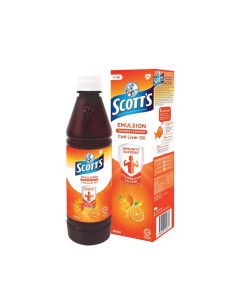 SCOTT'S COD LIVER OIL EMULSION ORANGE (2x400ML) - Carton