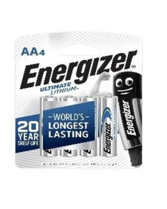 Energizer Lithium (Blue AA) L91 BP4 (0611) 6x4s-Carton