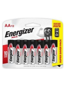 ENERGIZER MAX AA E91 BP12 (0690) Retail-Carton