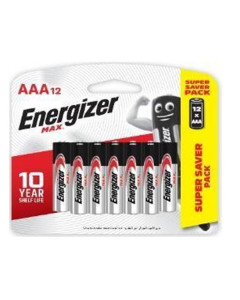 ENERGIZER MAX AAA E92 BP12 (1116) Retail-Carton