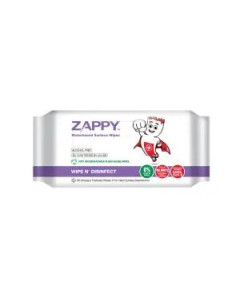 Zappy Waterbased Surface Wipes 50 Sheets-Carton
