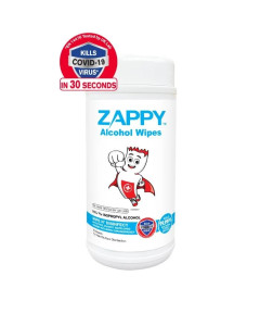 Zappy Alcohol Wipes 70sCanister (70 sheets)-Carton