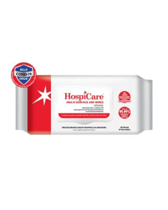 HospiCare Waterbased Disinfectant Wipes, 60 sheets - Carton