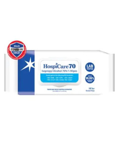 HospiCare 70 Isopropyl Alcohol 70% v/v Wipes 100 sheets - Carton