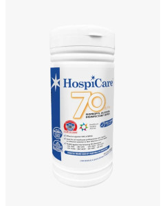 HospiCare 70% IPA Alcohol Wipes Canister, 200 sheets - Carton