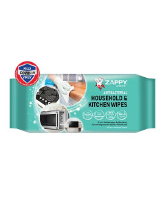 Zappy Lifestyle AntibacterialHousehold & Kitchen Wipes,36 Sheets-Carton