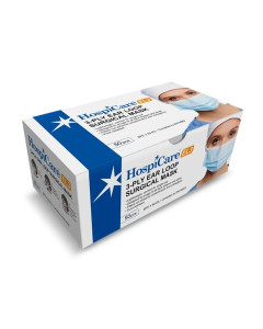 HospiCare EL3 3-Ply Ear LoopSurgical Mask, 50 pieces-Carton