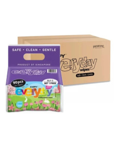 Zappy Everyday Wipes 15s(Value pack)-Carton